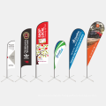 Hot Sales Customized Aluminium Feather Flag Pole Beach For Outdoor And Indoor